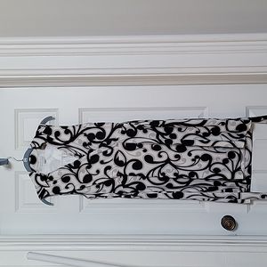 New York & Company sleeveless faux wrap dress, size Large